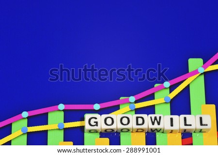 Business Term with Climbing Chart / Graph - Goodwill