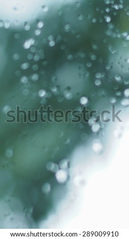 blur rain drops on the window