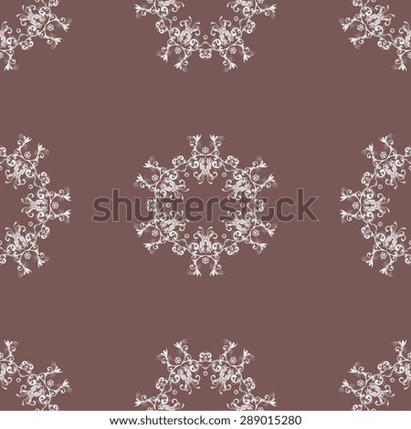 Seamless background with ornament. Vector illustration. Wallpaper pattern