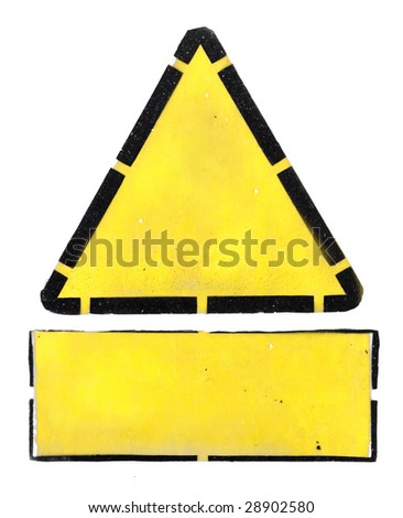 Attention Blank Sign