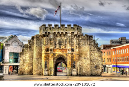 The Bargate, a medieval gatehouse in Southampton, England Royalty-Free Stock Photo #289181072