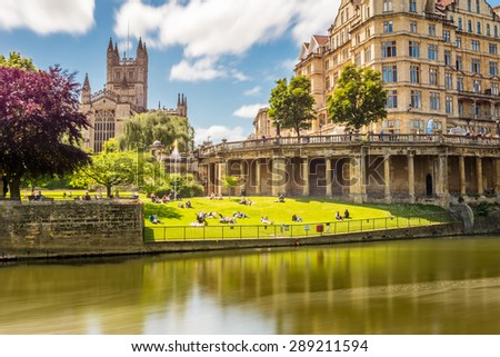 City of Bath, Somerset, England, long exposure image.
 Royalty-Free Stock Photo #289211594