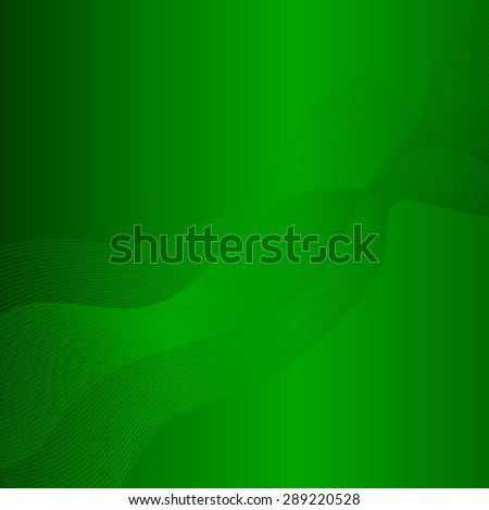 Vector Abstract Green Wave Texture On Green Light Background