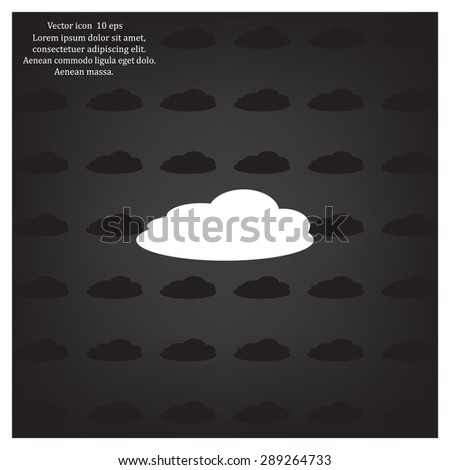 cloud icon, vector illustration