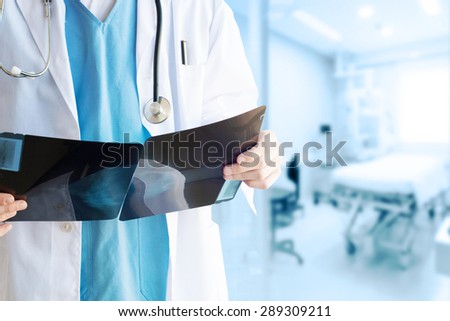 Doctor with Mammography Royalty-Free Stock Photo #289309211