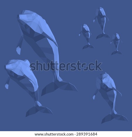Blue dolphins