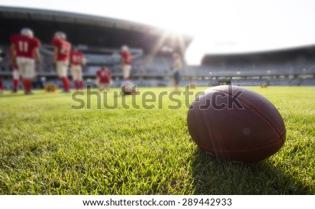 American football game Royalty-Free Stock Photo #289442933