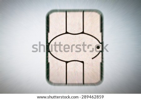 credit card chip - blurred style photo 