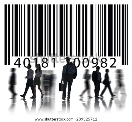 Bar Code Identity  Badge Data Customer Concept