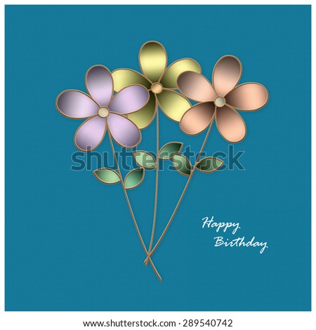 Flower Bouquet - Happy Birthday