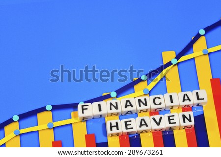 Business Term with Climbing Chart / Graph - Financial Heaven