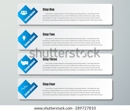 Design clean number banners template.graphic or website layout. Vector.