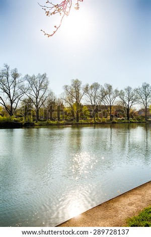 High Dynamic Range Image  picture of a sea in a park in germany bÃ¶blingen