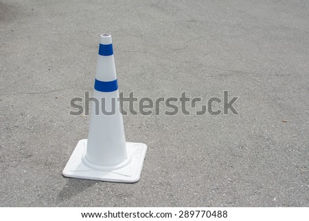White Traffic Cones on Road