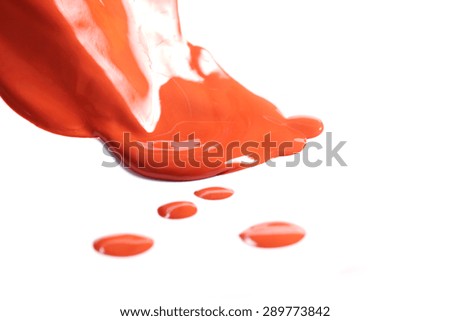  Abstract Color Paint  isolated on white background