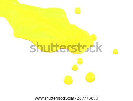  Abstract Color Paint  isolated on white background