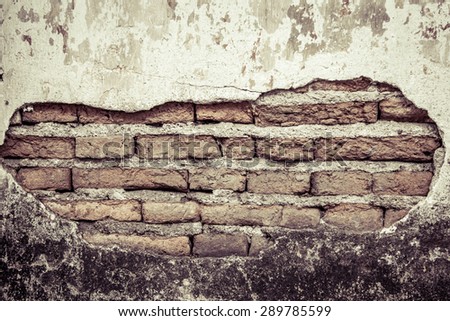Old grunge brick wall texture background,vintage filter