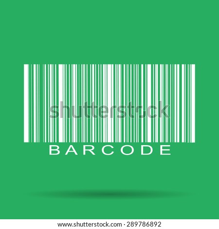 Barcode icon, vector illustration. Flat vector illustrator Eps