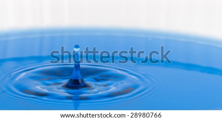 drop of water blue