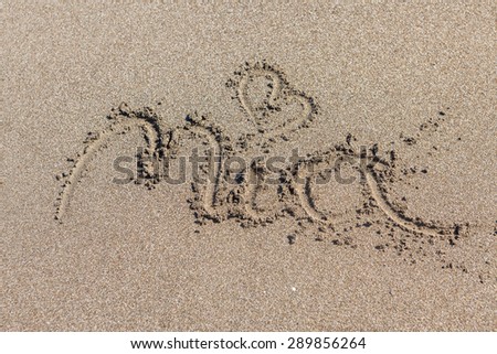 Symbols in sand