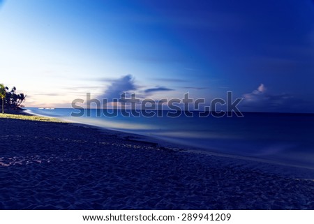 Beach at sunset
 Royalty-Free Stock Photo #289941209
