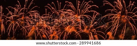 Abstract fireworks background with lines and splashes