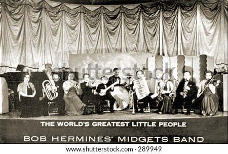 Vintage photo of The World's Greatest Little People Band
