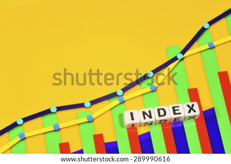 Business Term with Climbing Chart / Graph - Index