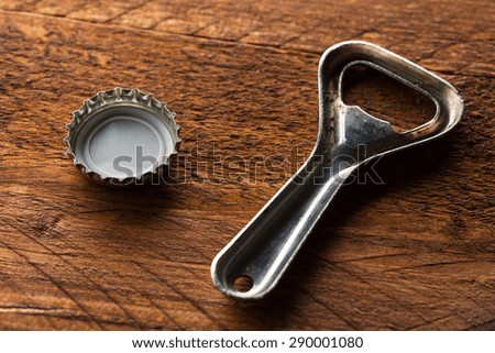 bottle opener with Bottle Cap