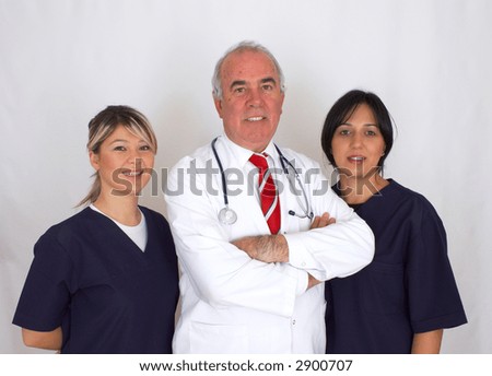 team of doctors with stethoscope