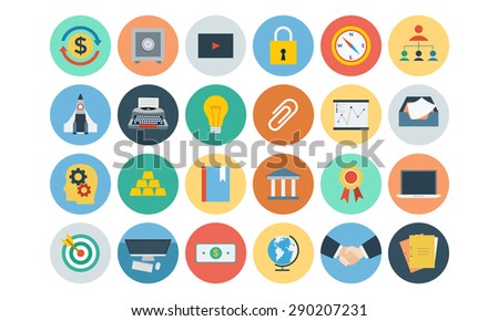 Flat Office Vector Icons 5