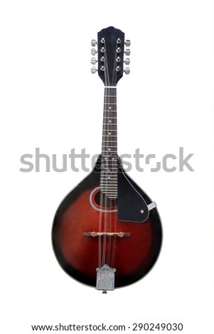 mandolin isolated under the white background