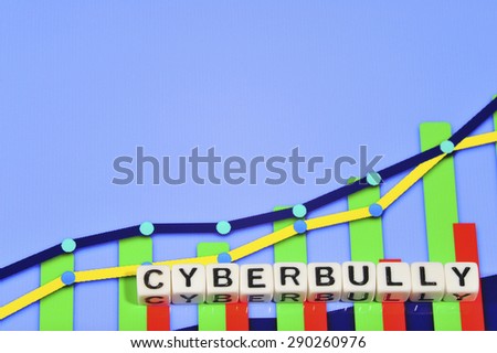 Business Term with Climbing Chart / Graph - Cyberbully