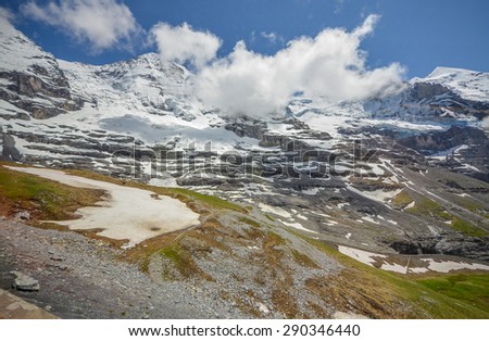 Amazing view of Swiss Alps, Switzerland.