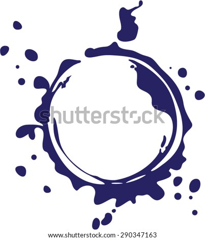 Liquid Ink Splash Vector blob 