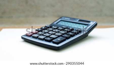 Calculator in business concept