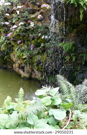 beautiful waterfall Royalty-Free Stock Photo #29050231