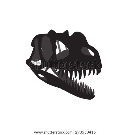  dinosaur skull  vector