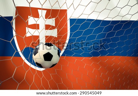 Slovakia soccer ball Color Vintage