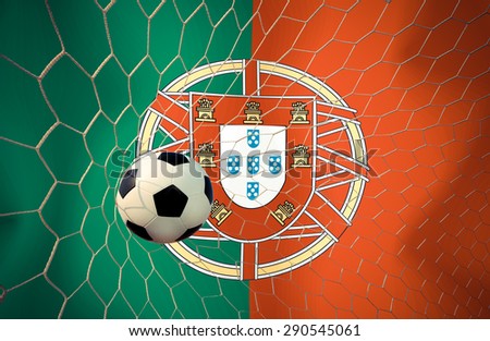 Portuguese soccer ball Color Vintage