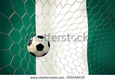 NIGERIA soccer ball Color Vintage