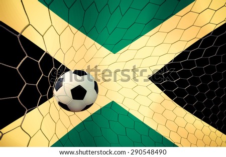 JAMAICA soccer ball Color Vintage