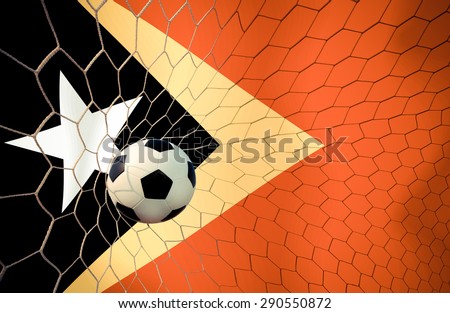 East Timor soccer ball Color Vintage