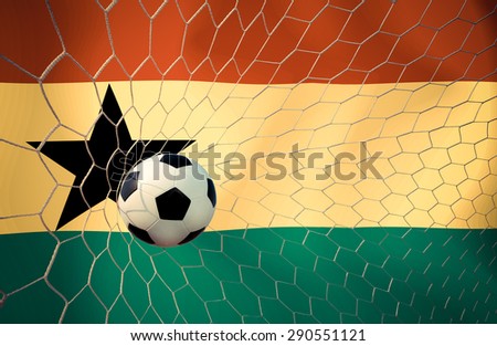 GHANA soccer ball Color Vintage