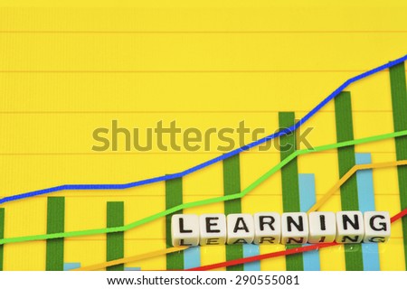 Business Term with Climbing Chart / Graph - Learning