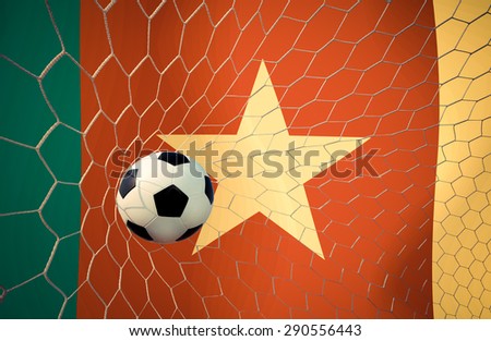 CAMEROON soccer ball Color Vintage
