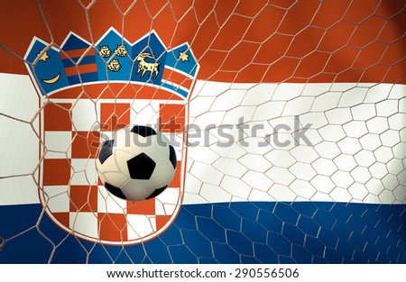 Croatia soccer ball Color Vintage