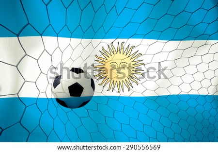 Argentine soccer ball Color Vintage