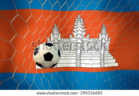 Cambodia soccer ball Color Vintage