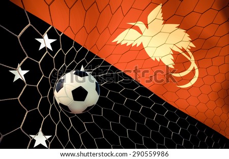PAPUA NEW GUINEA soccer ball Color Vintage